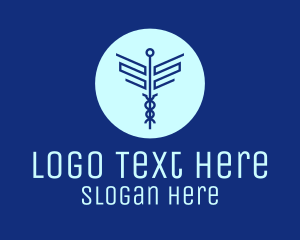 Blue Medical Symbol Logo