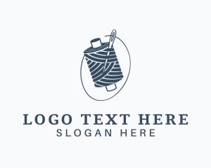 Stitch - Seamstress Needle Thread logo design