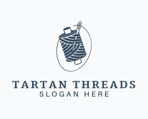 Seamstress Needle Thread  logo design