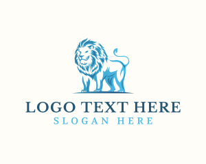 Vc - Majestic Lion Animal logo design