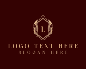 Luxury Floral Fashion Boutique Logo