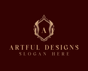 Luxury Floral Fashion Boutique logo design