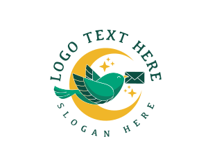 Message - Bird Mail Courier logo design