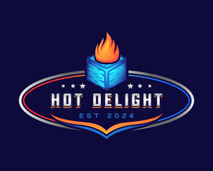 Hot Cold Temperature logo design