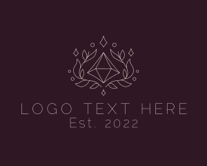 Crystal - Natural Crystal Gem logo design
