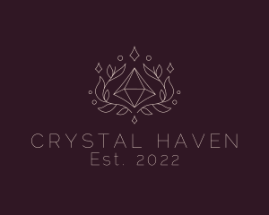 Natural Crystal Gem logo design