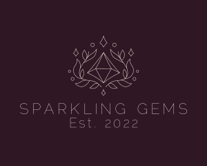 Natural Crystal Gem logo design