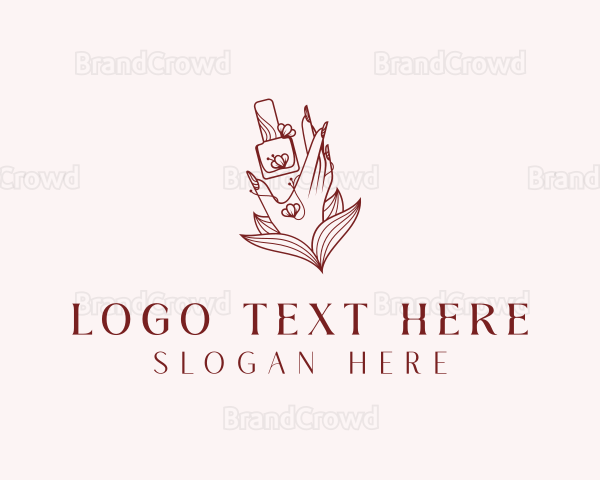 Hand Nail Polish Logo