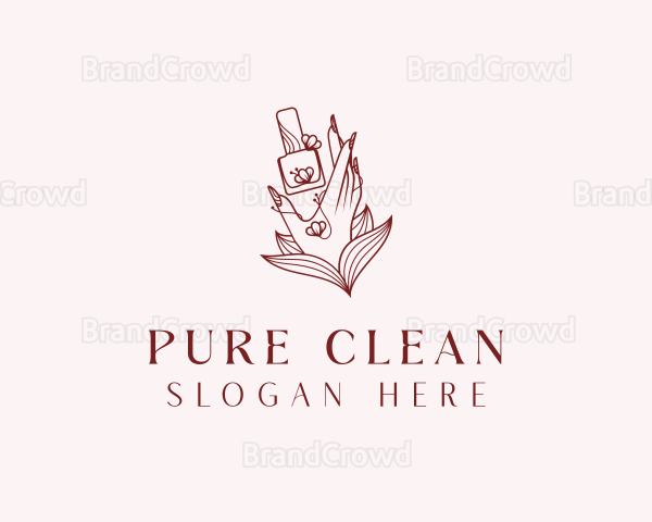 Hand Nail Polish Logo