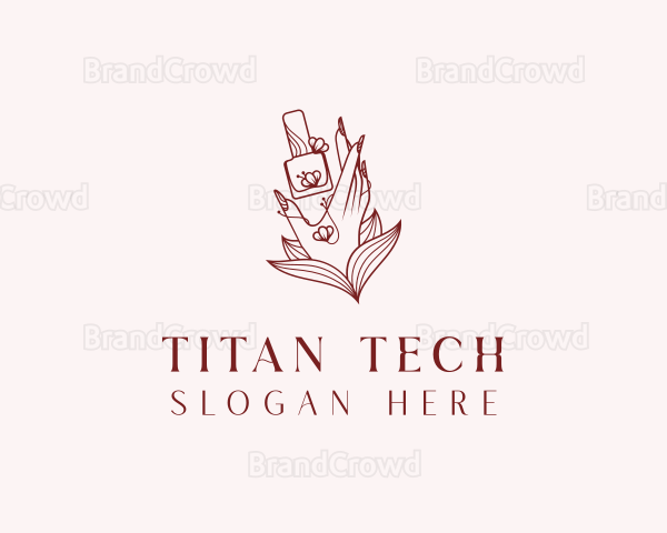 Hand Nail Polish Logo