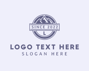 Terrain - Outdoor Mountain Range logo design