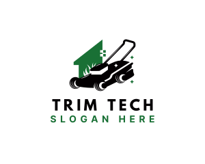 Trimmer - Lawn Yard Care logo design