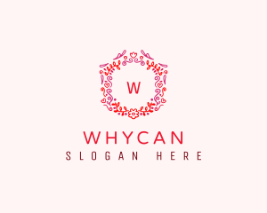 Flower Leaf Wreath Logo