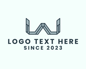 Cyberspace - Futuristic Letter W logo design