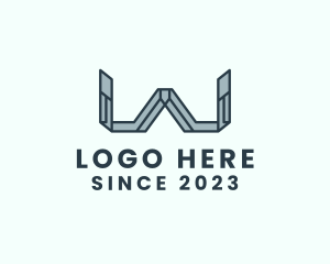 Electronics - Futuristic Letter W logo design