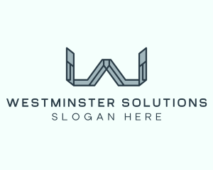 Futuristic Letter W logo design