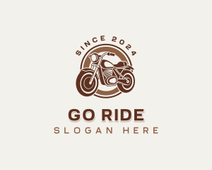 Transportation Motorcycle Ride logo design