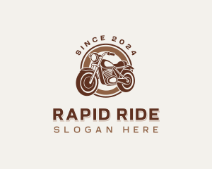 Transportation Motorcycle Ride logo design