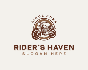 Transportation Motorcycle Ride logo design