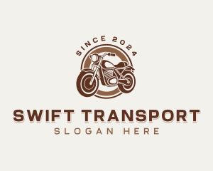 Transportation Motorcycle Ride logo design