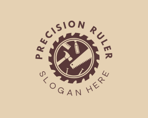 Saw Hammer Chisel Tools logo design