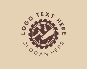 Logger - Saw Hammer Chisel Tools logo design