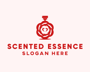 Perfume - Rose Heart Perfume logo design