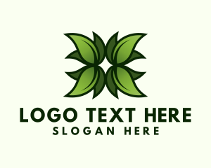 Ornamental - Green Garden Leaf logo design