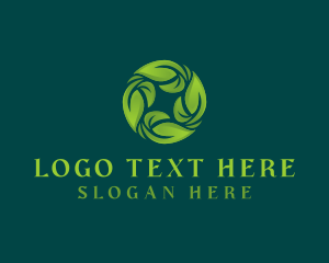 Leaves - Organic Garden Leaves logo design