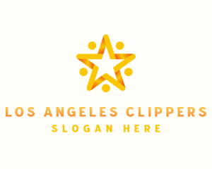People - Community People Star logo design