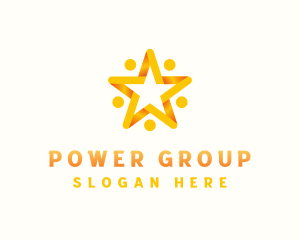Group - Community People Star logo design
