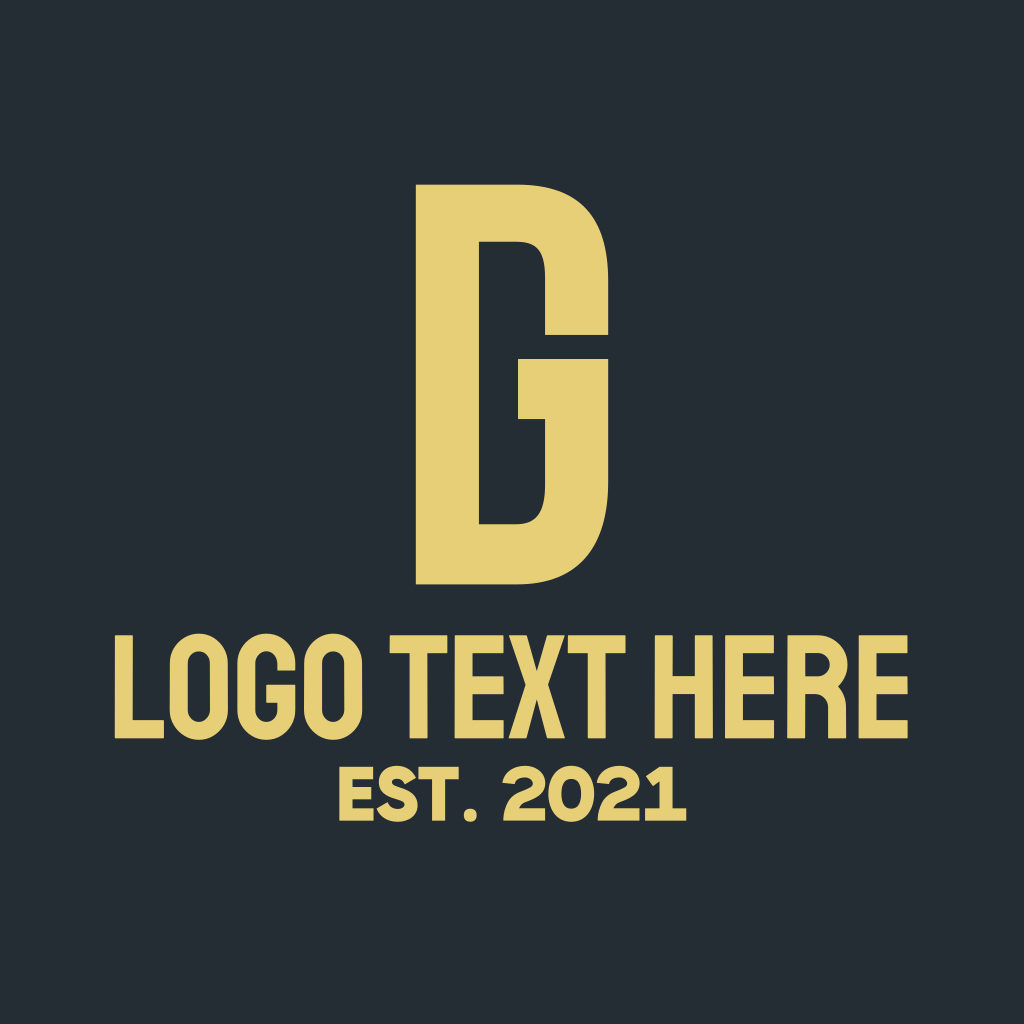 Modern Yellow DG Logo | BrandCrowd Logo Maker