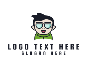 Glasses - Nerd Glasses Boy logo design