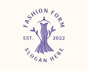 Stylish Fashion Dress Gown logo design