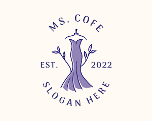 Stylish Fashion Dress Gown logo design