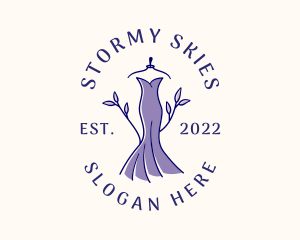 Stylish Fashion Dress Gown logo design