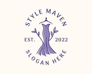 Fashionista - Stylish Fashion Dress Gown logo design