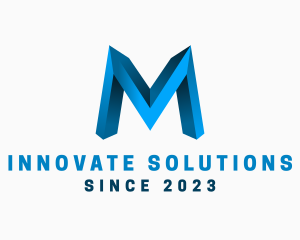Broker - Industrial Marketing Letter M logo design