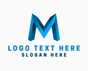Industrial Marketing Letter M Logo