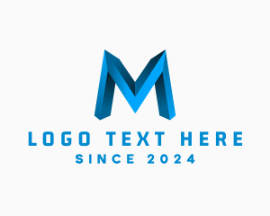 Structure - Industrial Marketing Letter M logo design