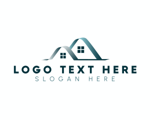 Realtor - Minimalist House Roofing logo design