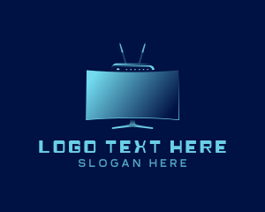 Television - Electronic Television Monitor logo design