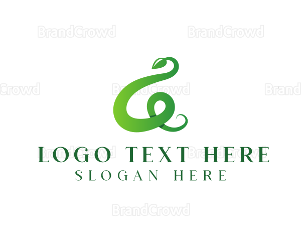 Organic Leaf Vine Letter G Logo