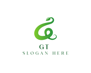 Organic Leaf Vine Letter G  logo design