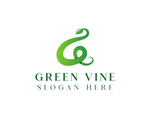 Organic Leaf Vine Letter G  logo design