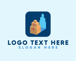 Box - Package Box Delivery logo design
