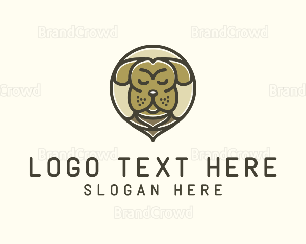 Angry Bulldog Pet Logo