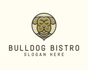 Bulldog - Angry Bulldog Pet logo design