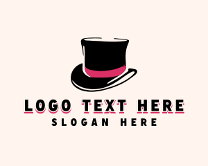 Gentleman - Magician Top Hat logo design