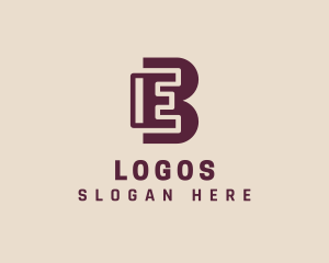 Modern Account Advertising Letter EB Logo